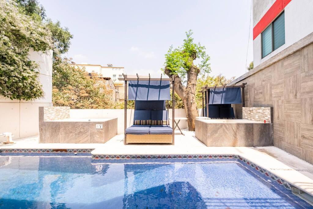 Apartament Loft Arte Y Diseno, Terraza, Asador, 3 Pantallas "Cuernavaca Somos El Unico Airbn Que Te Ofrece 2 Exclusivos Jacuzzis Profesionales Con Agua Caliente Y Sistema De Hidromasaje, Tipo Spa" Fraccionamiento Vigilancia 24 Horas Zewnętrze zdjęcie